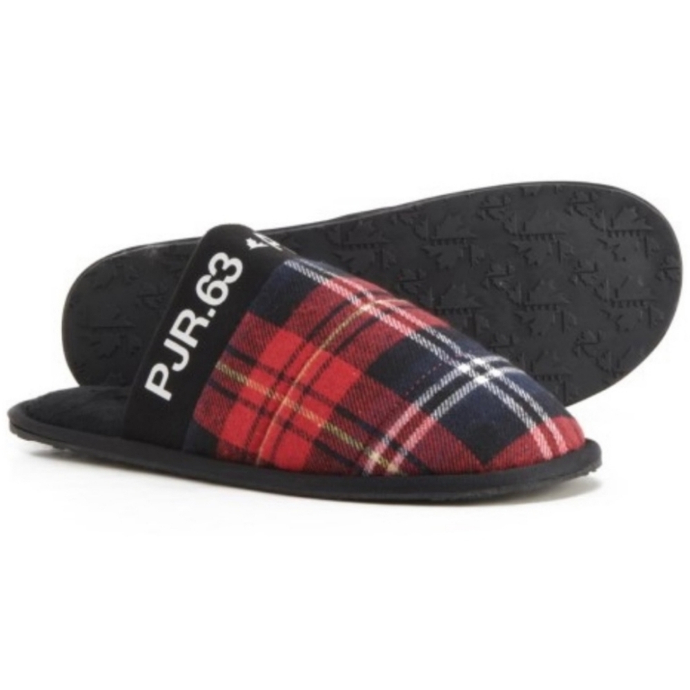 Pajar Canada Stevie Women's Buffalo Plaid Slipper Shoes Size 38 (US 7-7.5)